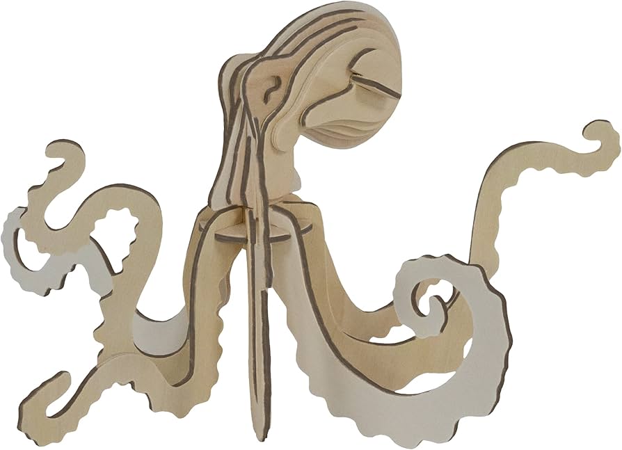 Octopus 3D Wooden Puzzle