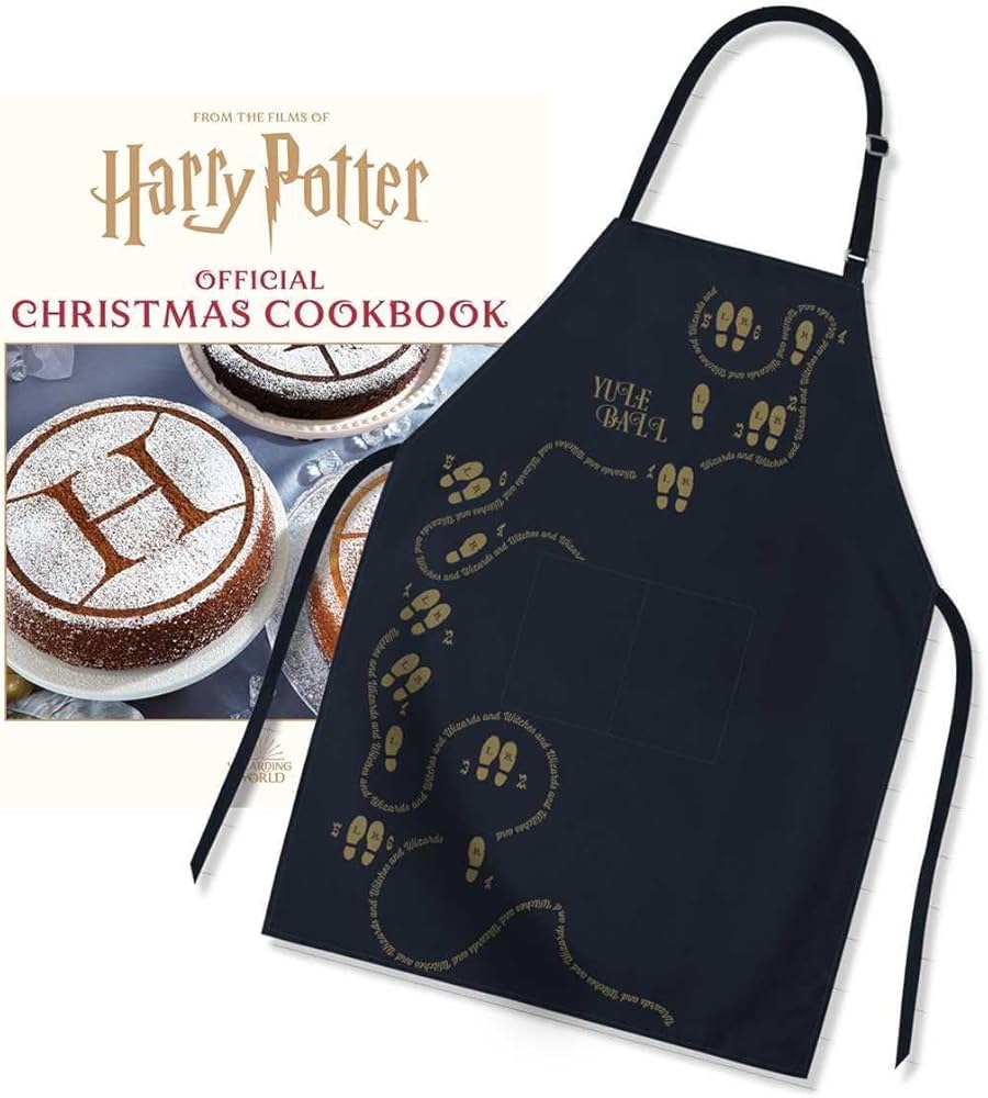 Harry Potter Christmas Cookbook and Apron Gift Set