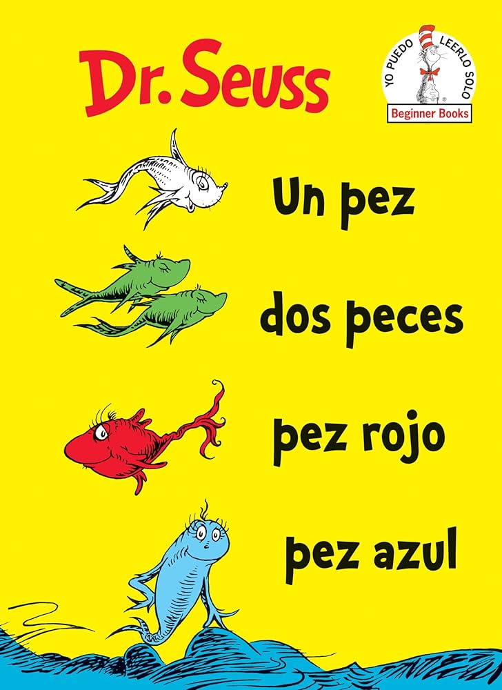 Un Pez Dos Peces Pez Rojo Pez Azul
