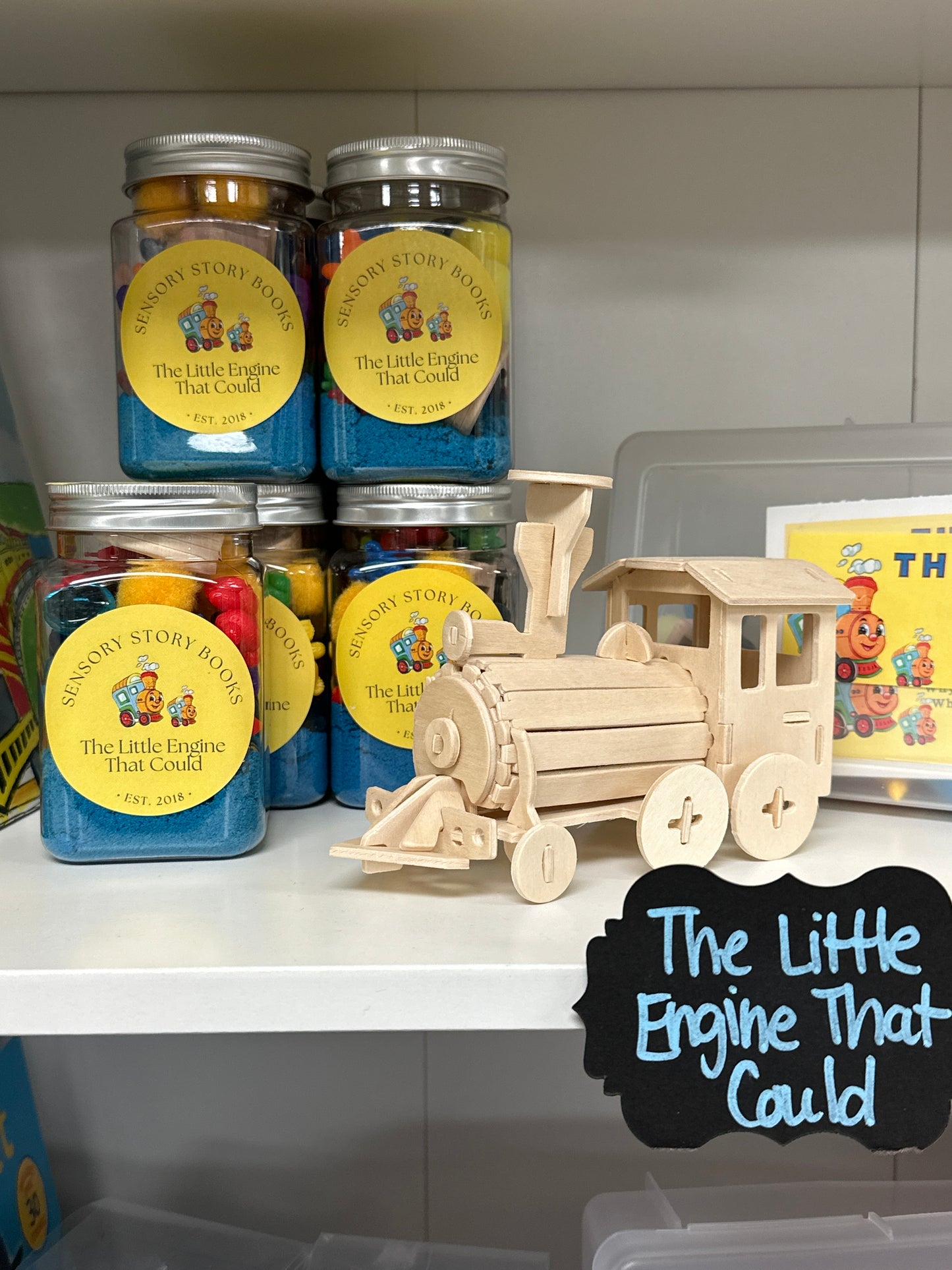 The Little Engine that Could Sensory Jar