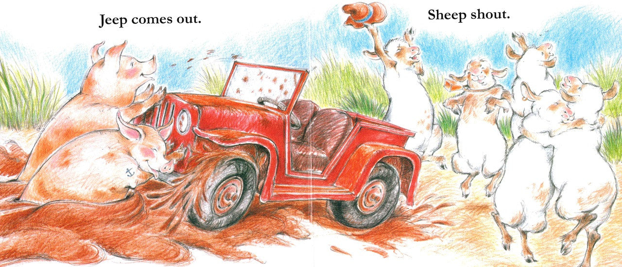 Sheep in a Jeep