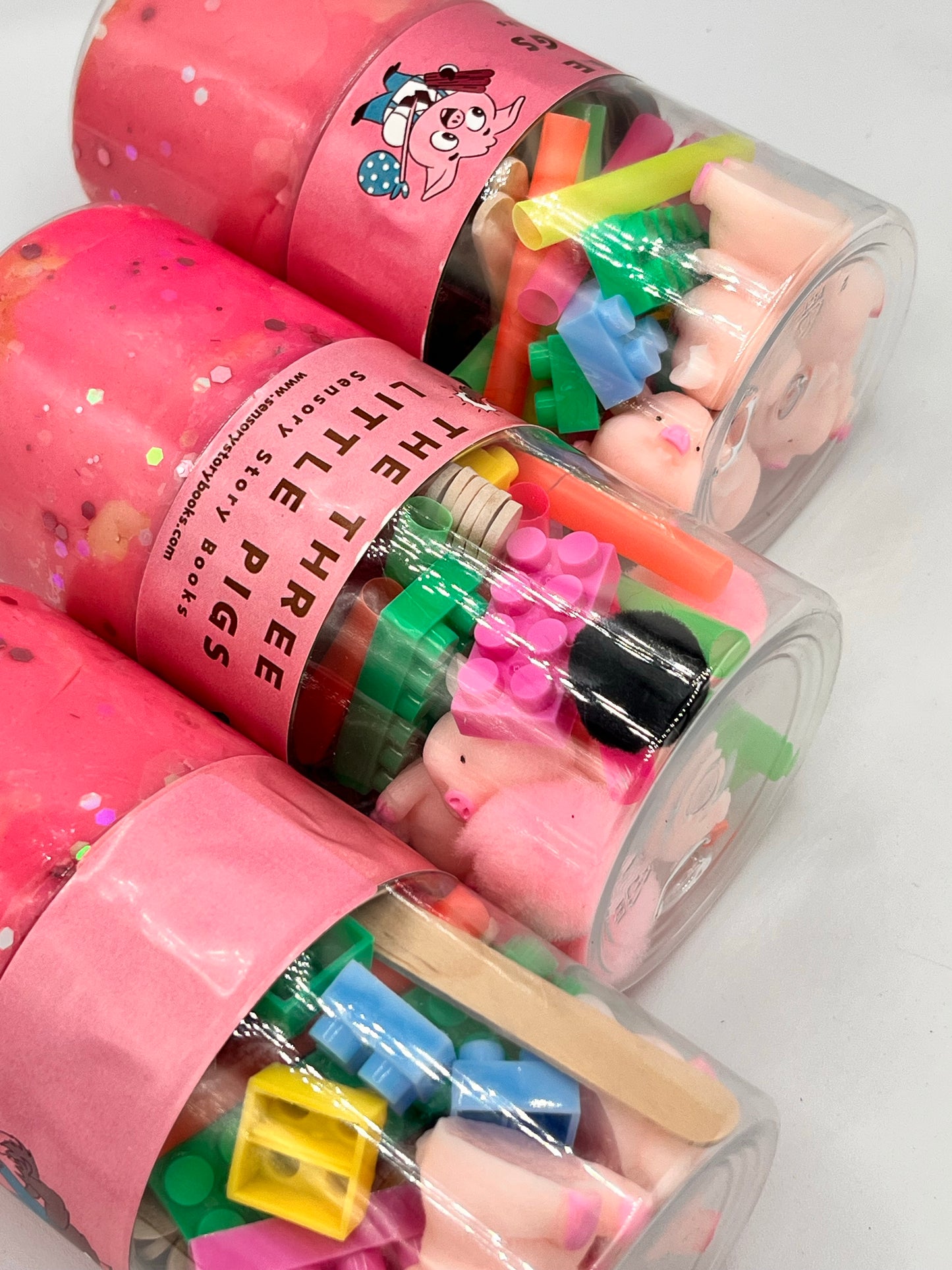 The Three Little Pigs Sensory Jar