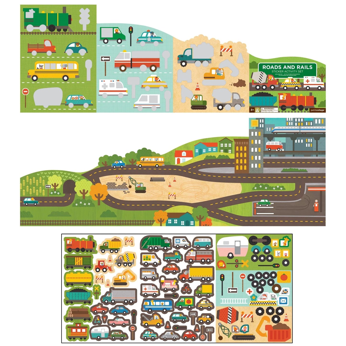 Roads and Rails Sticker Activity Set