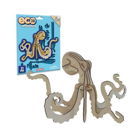 Octopus 3D Wooden Puzzle