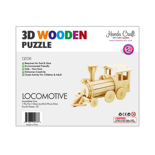 Locomotive 3D Wooden Puzzle
